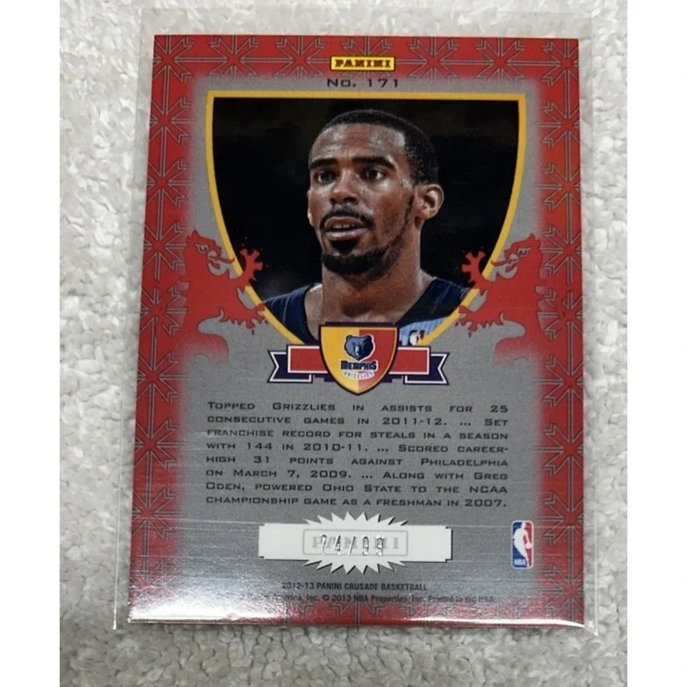 Panini Crusade Mike Conley #171 2012-13 /99 Sports Card